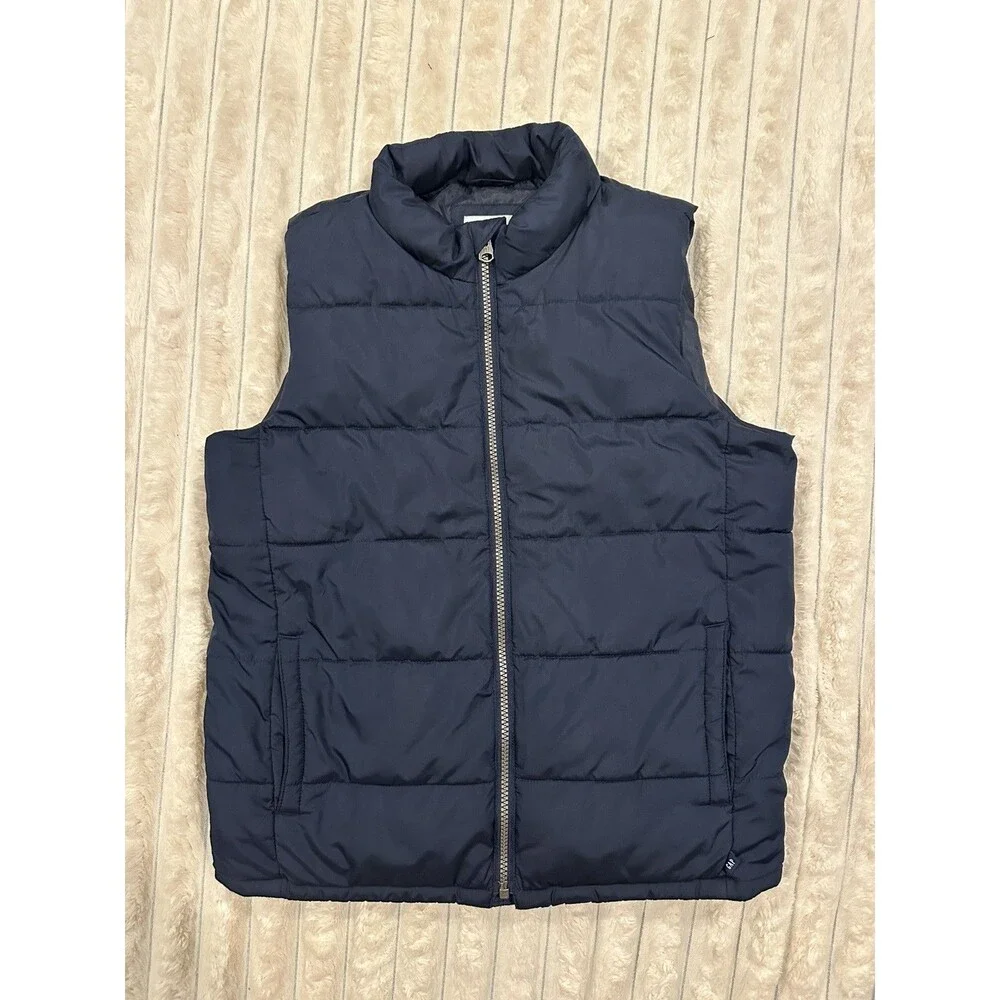 Gap Kids Boys Cold Control Puffer Vest size XL, Navy Blue